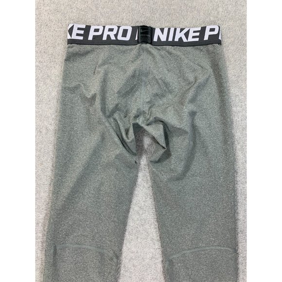 Nike Dri Fit‎ Full Length Compression Tights Pants (Girl's Medium) Silver - Picture 10 of 11